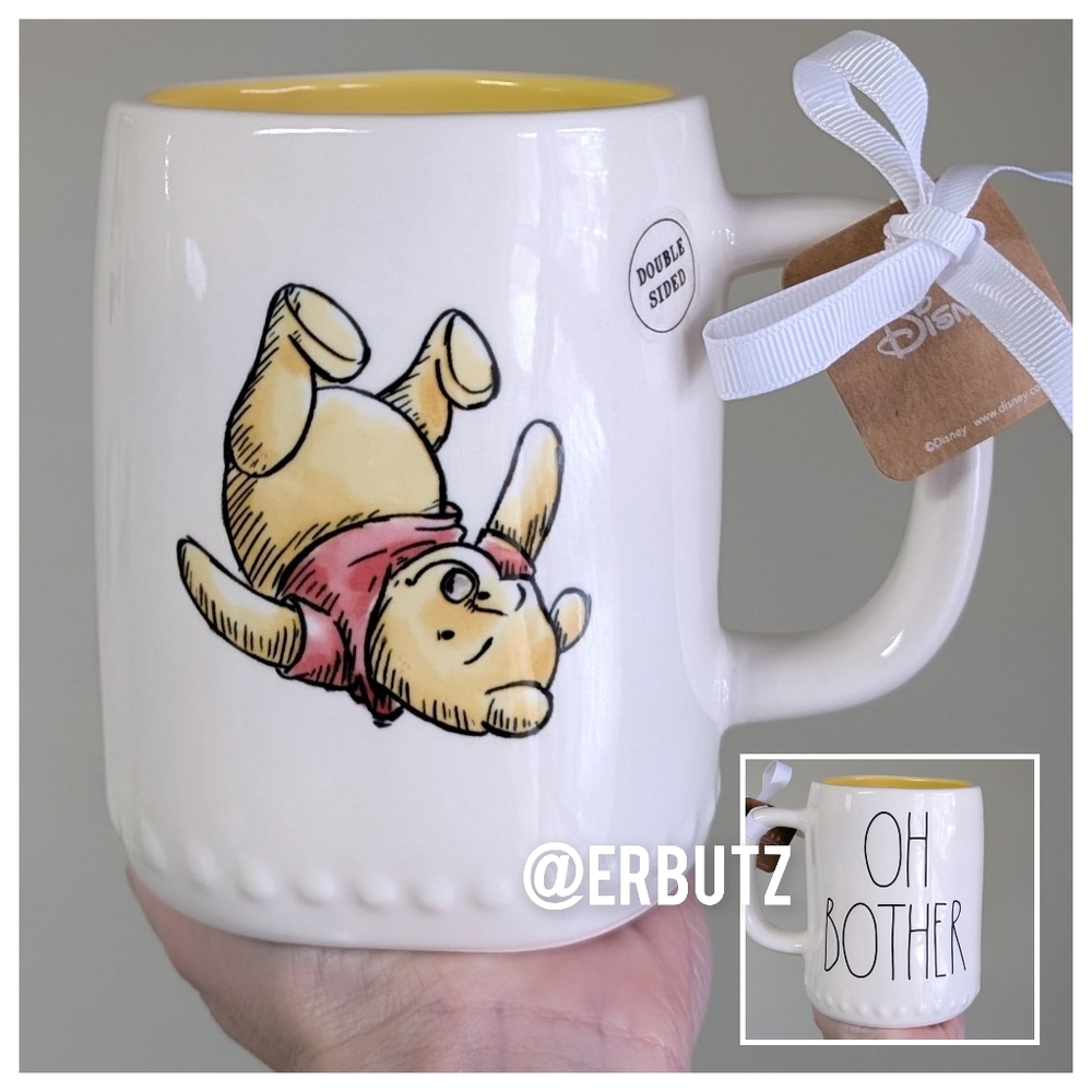 Rae Dunn x Disney OH BOTHER Winnie The Pooh Mug, Sketch Style Graphic 🐻